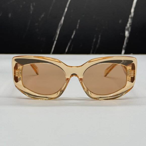 NEW CL40277F 42J CELINE SUNGLASSES ORANGE BROWN WOMEN EYEWEAR CELINE - Picture 3 of 13